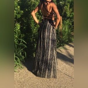 Maxi summer tribal print dress